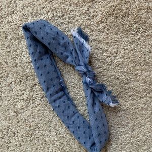 Blue bandana scarf